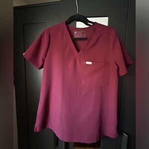 Figs Burgundy Scrubs set